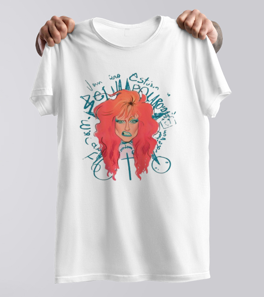 Vem Pro Estudio Da Betina Polaroid Vibrant Neon Portrait 80s T-Shirt
