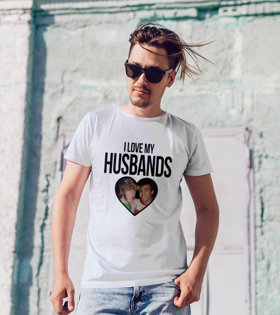I Love My Husbands Pete Wentz Patrick Stump Heart Image T-Shirt