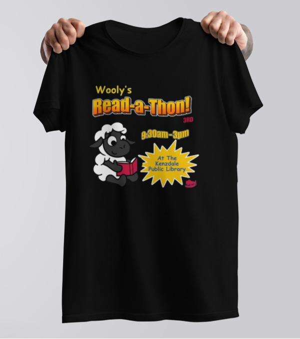 Wooly's Read-a-Thon 3rd At The Kenzdale Public Library 9:30am-3pm T-Shirt