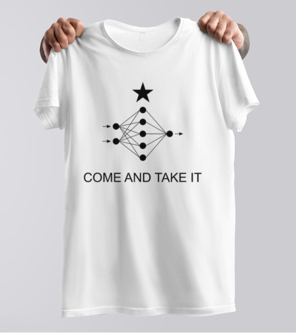 Come And Take It Neural Network Symbol With Star T-Shirt