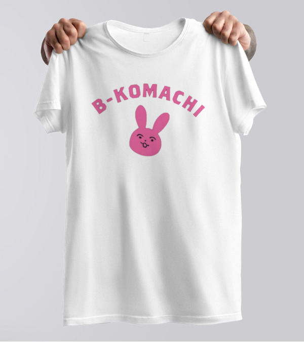 B-Komachi Pink Bunny Face T-Shirt