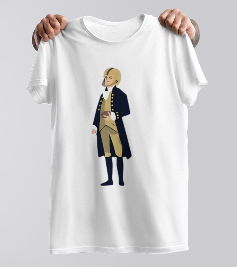 Father Of The Constitution Meets College Gameday In Historical Football Fusion T-Shirt