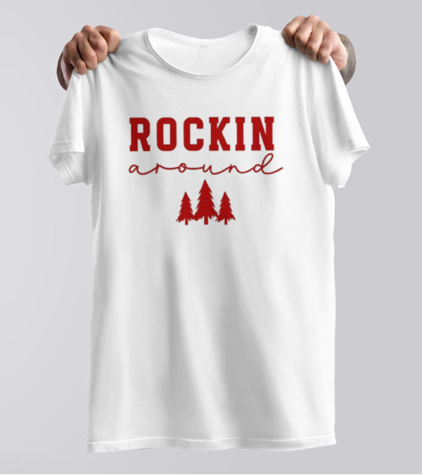 Simply Sage Market Women's Rockin' Around Christmas Trees T-Shirt