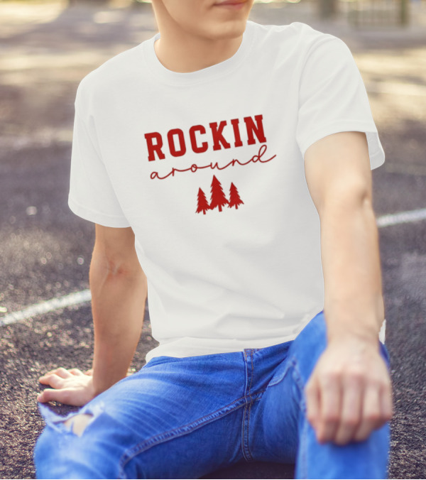 Simply Sage Market Women's Rockin' Around Christmas Trees T-Shirt