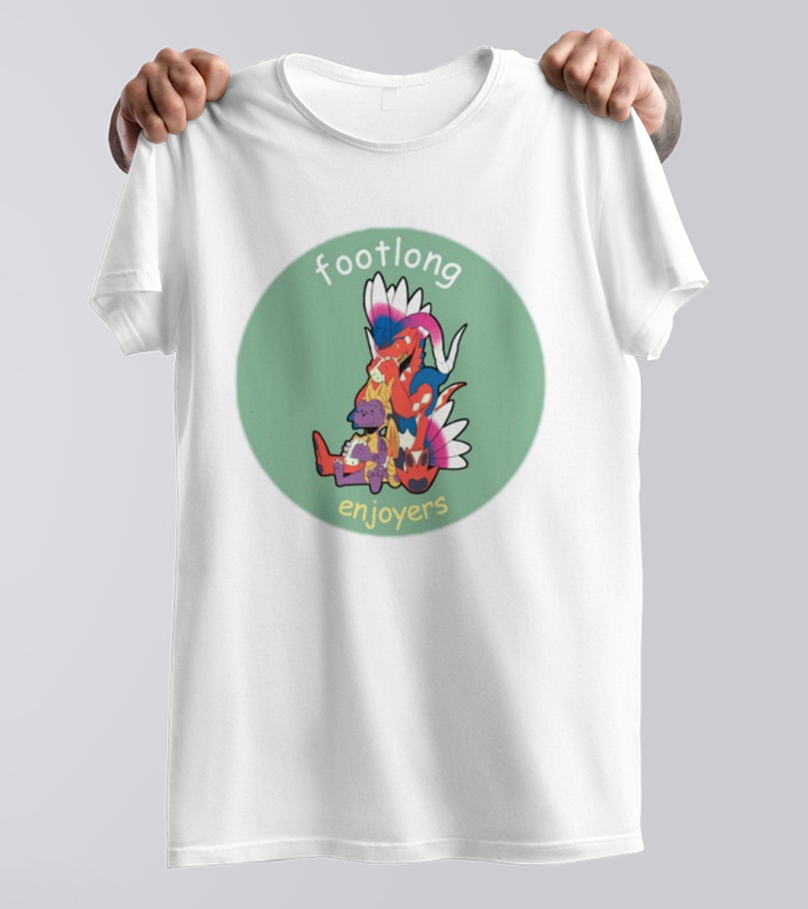 Footlong Enjoyers Fantasy Creatures With Colorful Wings T-Shirt