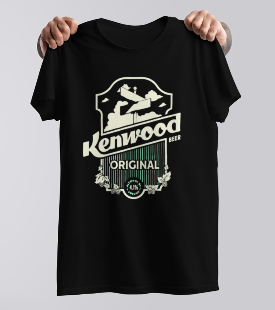 Kenwood Beer Original Kelly Green Alcohol Volume 4.1% T-Shirt