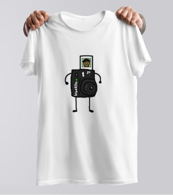 Brooklyn Camera Character With Photo Of Person T-Shirt