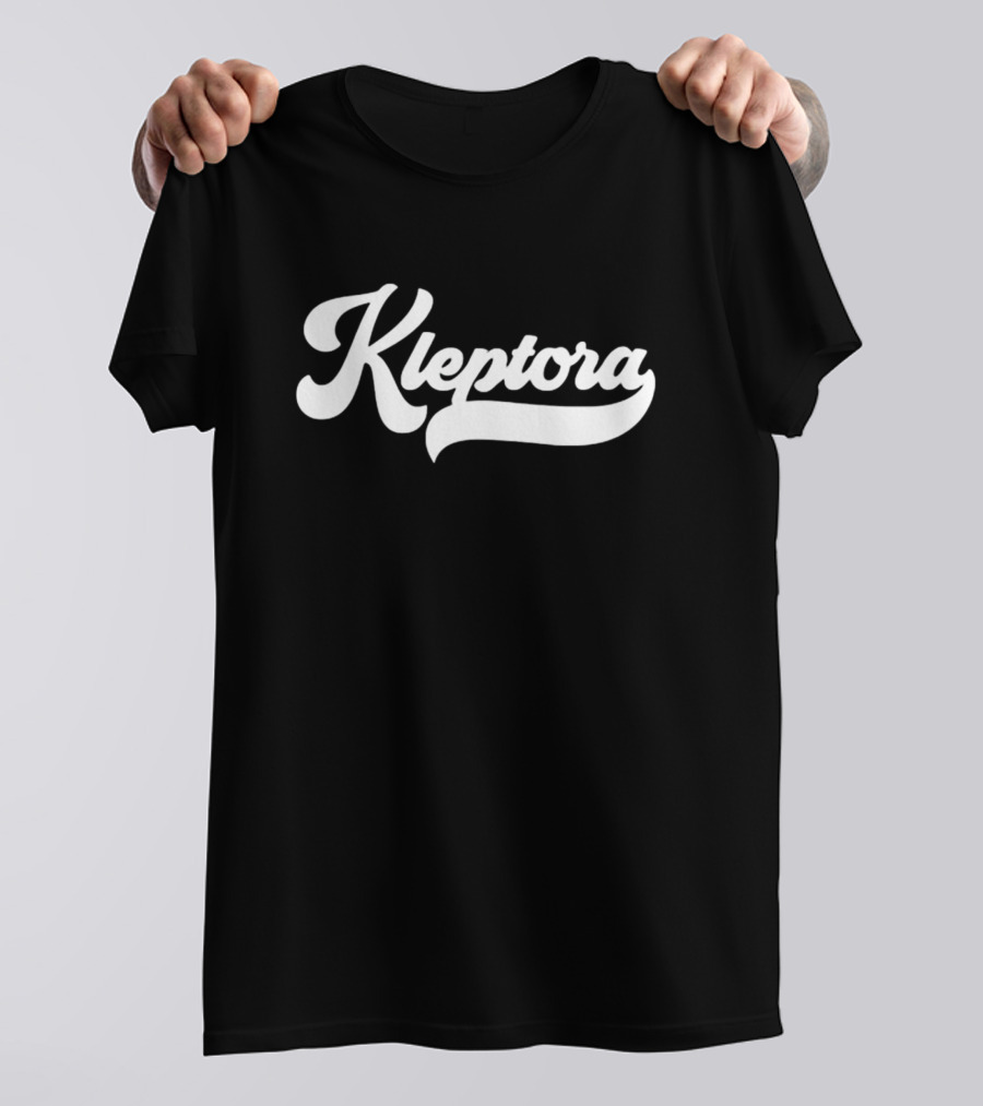 Kleptora Vintage Script Font Style Retro Branding T-Shirt