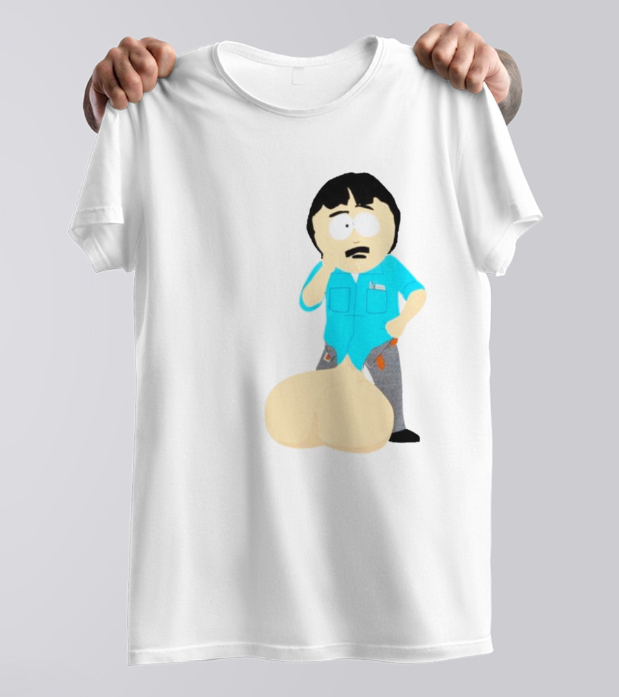 Ladies My Eyes Are Up Here Randy Marsh Humor South Park Character T-Shirt