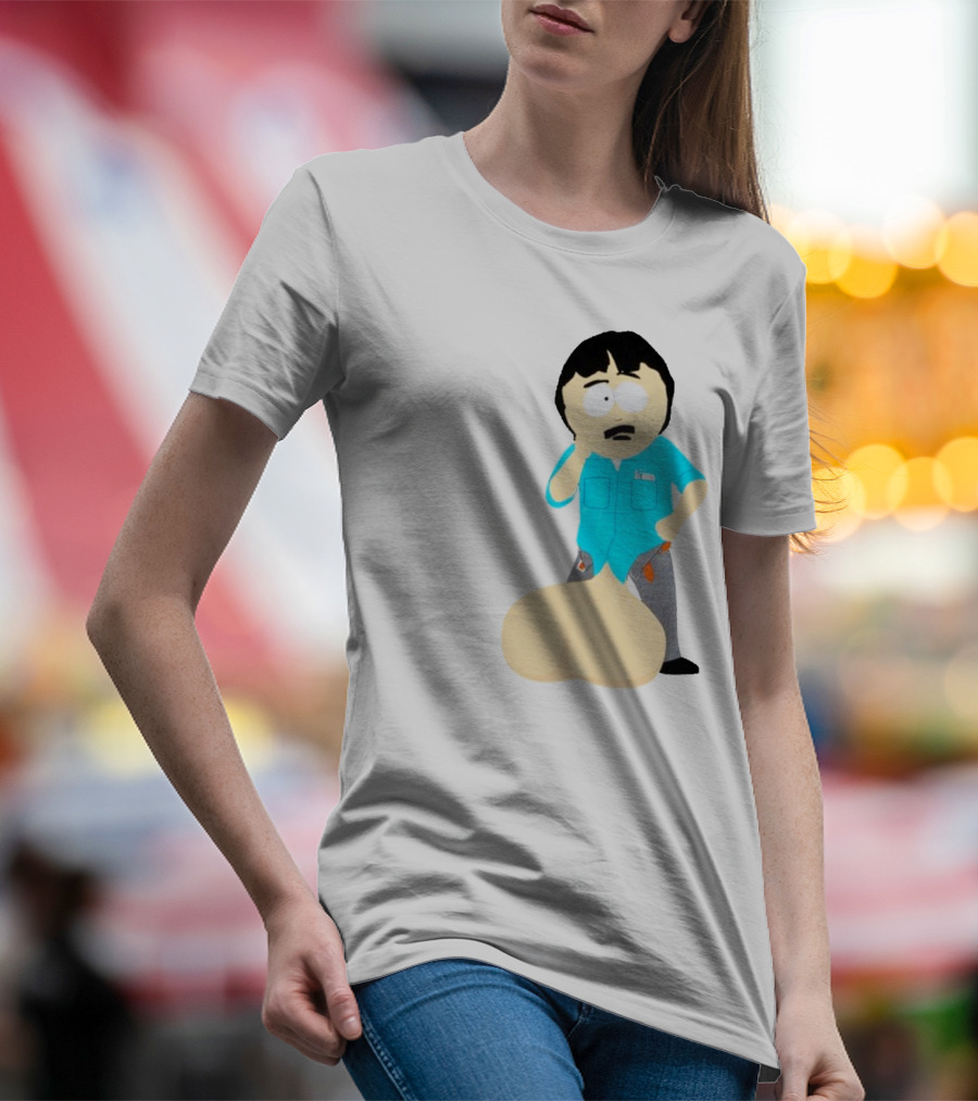 Ladies My Eyes Are Up Here Randy Marsh Humor South Park Character T-Shirt
