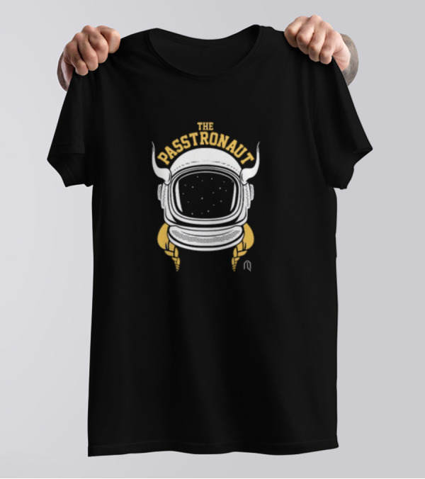 The Passtronaut Astronaut Viking Horns Helmet T-Shirt