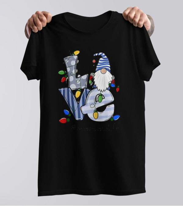 Love Mamaw Life Christmas Gnome Xmas Family T-Shirt