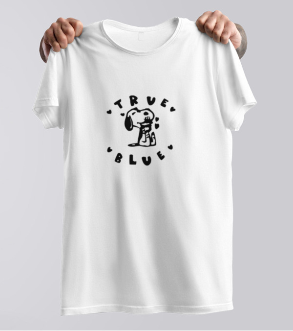 True Blue Snoopy Hearts Noexitclothing T-Shirt
