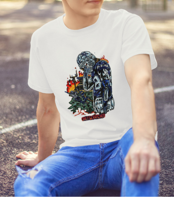 Only Scratched The Surface Retros Sports Imagery Fire Scene T-Shirt