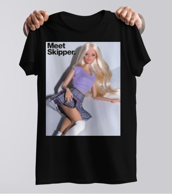 Meet Skipper Barbie Doll Vintage Style Fashion T-Shirt