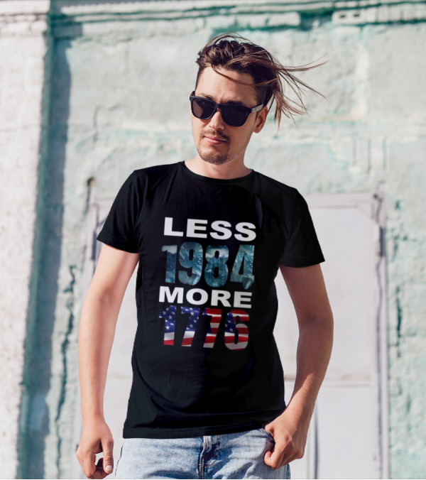 Less 1984 More 1776 Hi-Rez The Rapper Patriotic Call For Freedom T-Shirt