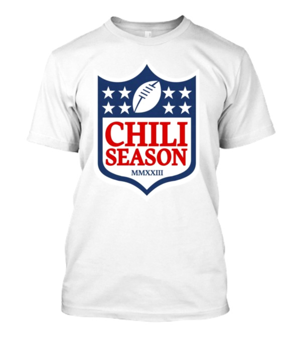CHILI SEASON MMXXIII Football Shield Stars T-Shirt