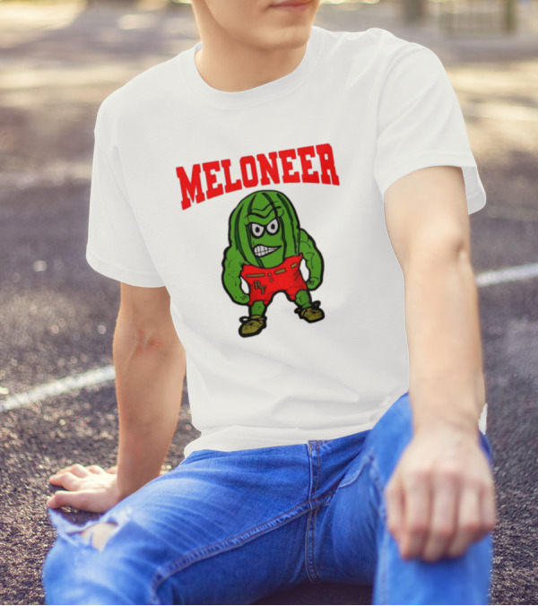 Rocky Ford Meloneer RF Mascot Watermelon Character T-Shirt