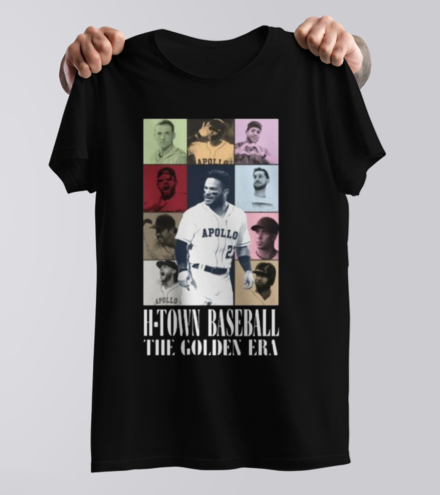 Apollohou H-Town Baseball The Golden Era Apollo Collection T-Shirt