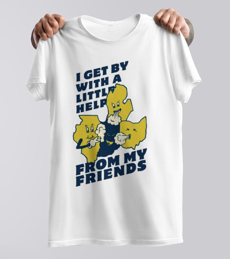 Thicc Van Exel I Get By With A Little Help From My Friends State Characters T-Shirt
