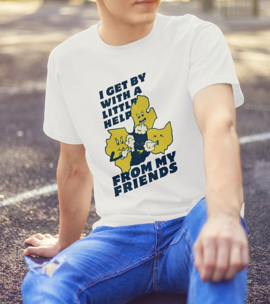 Thicc Van Exel I Get By With A Little Help From My Friends State Characters T-Shirt