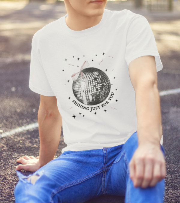 Shining Just For You Disco Ball Stars T-Shirt