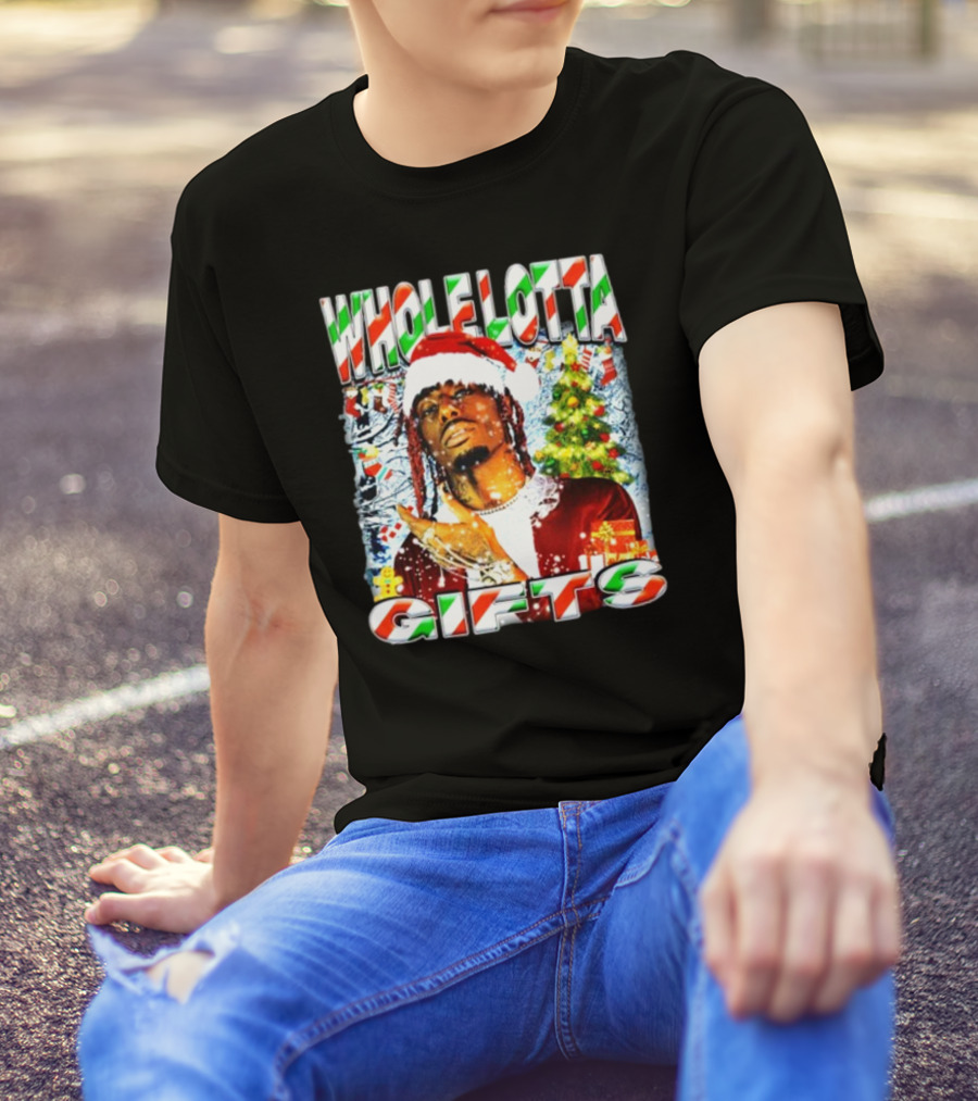 Whole Lotta Gifts Christmas Santa T-Shirt