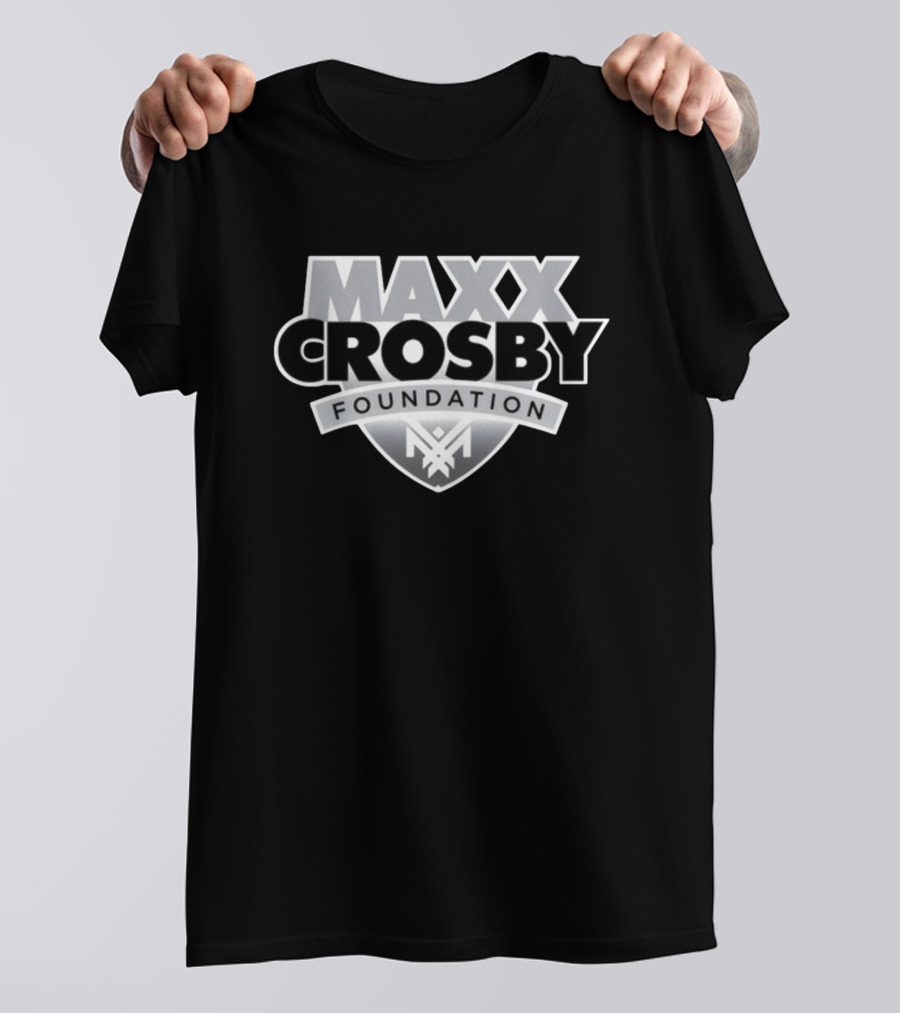 Maxx Crosby Foundation Shield Emblem T-Shirt