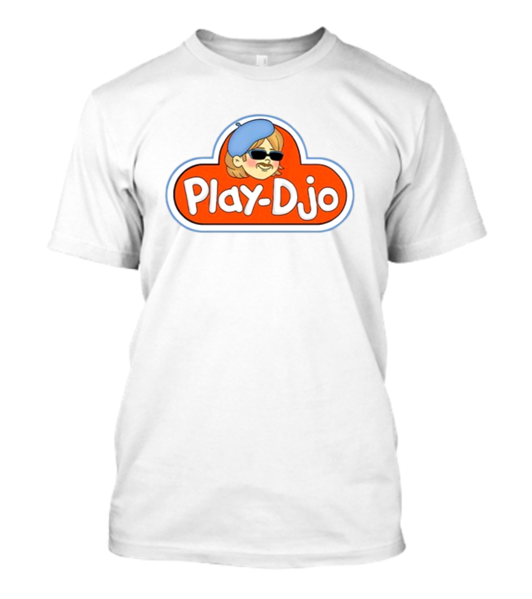 Play Djo Joe Keery Beret Sunglasses Cartoon T-Shirt