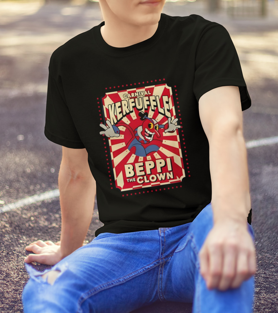 Carnival Kerfuffle Beppi The Clown Vintage Cuphead T-Shirt