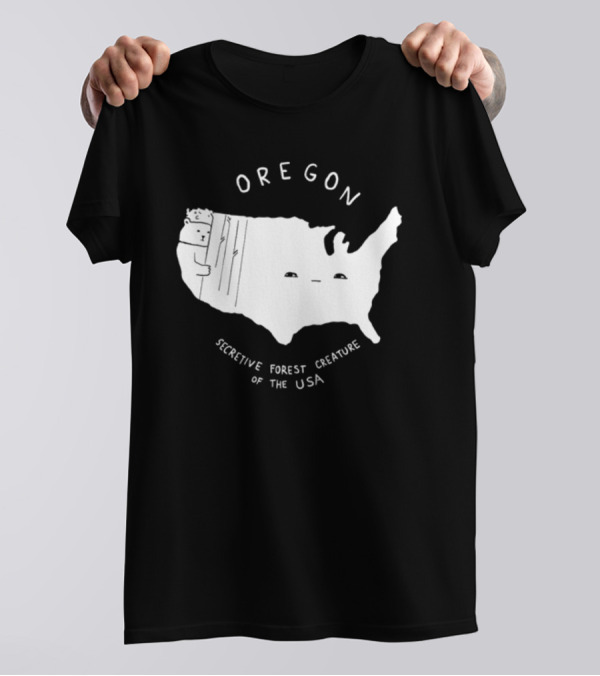 Oregon Secretive Forest Creature Of The USA Nathanwpylestrangeplanet T-Shirt