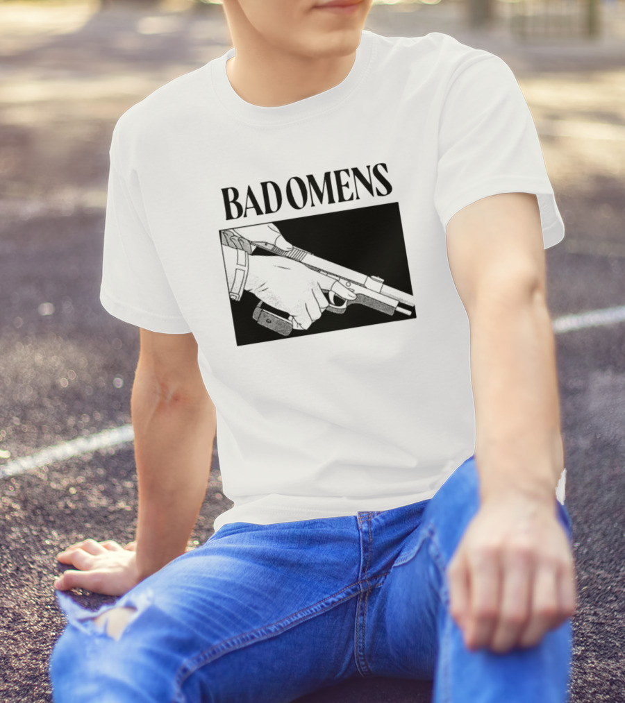 Bad Omens What's The Difference Between A God And Gun Hands Holding Gun T-Shirt