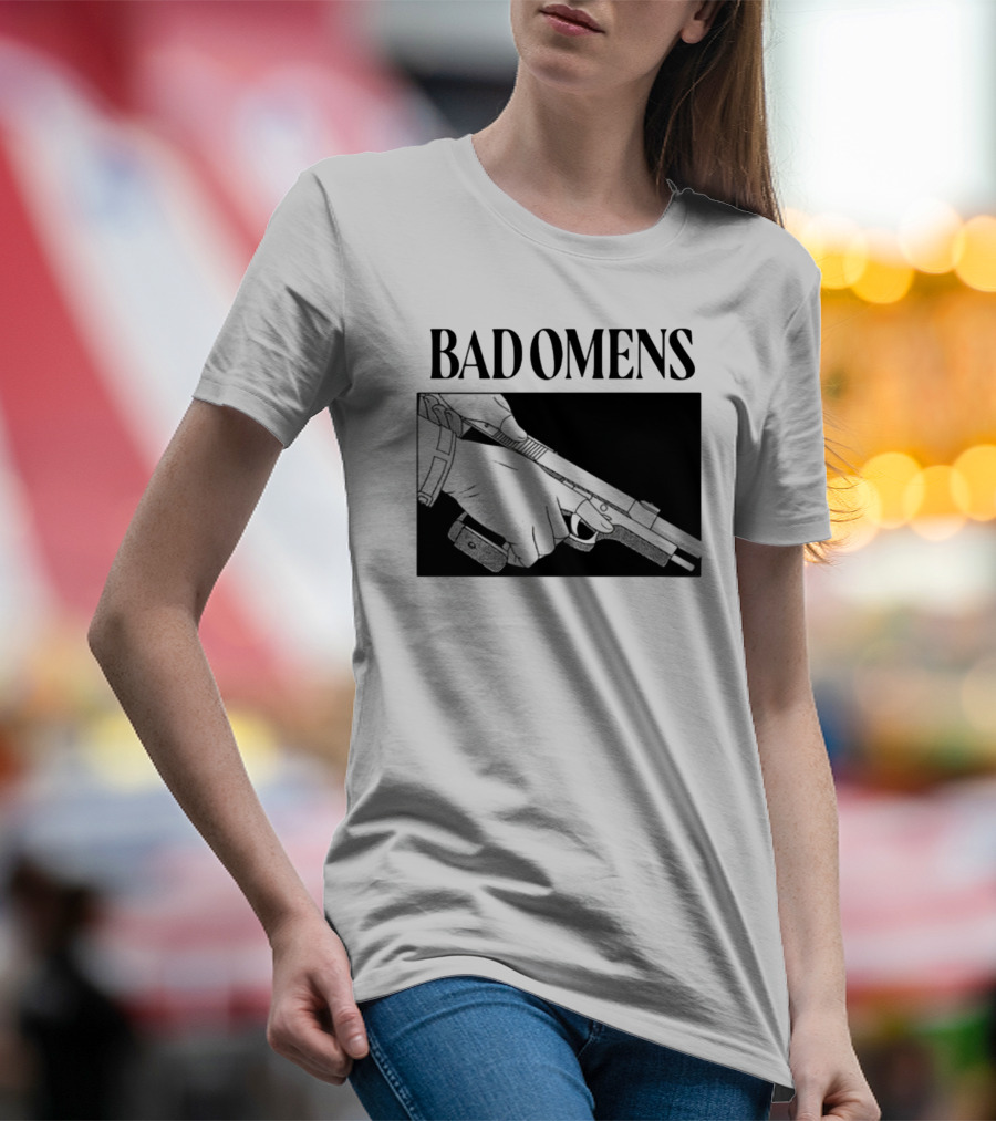 Bad Omens What's The Difference Between A God And Gun Hands Holding Gun T-Shirt