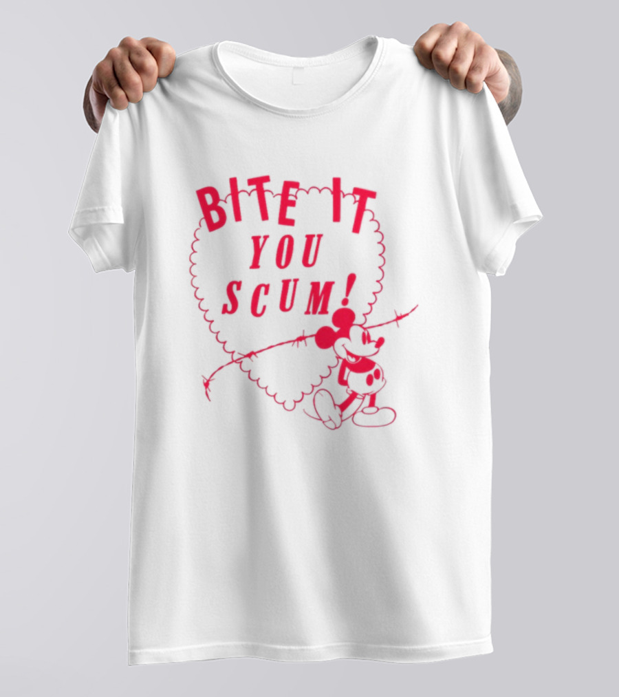 Bite It You Scum Mouse Barbed Wire T-Shirt