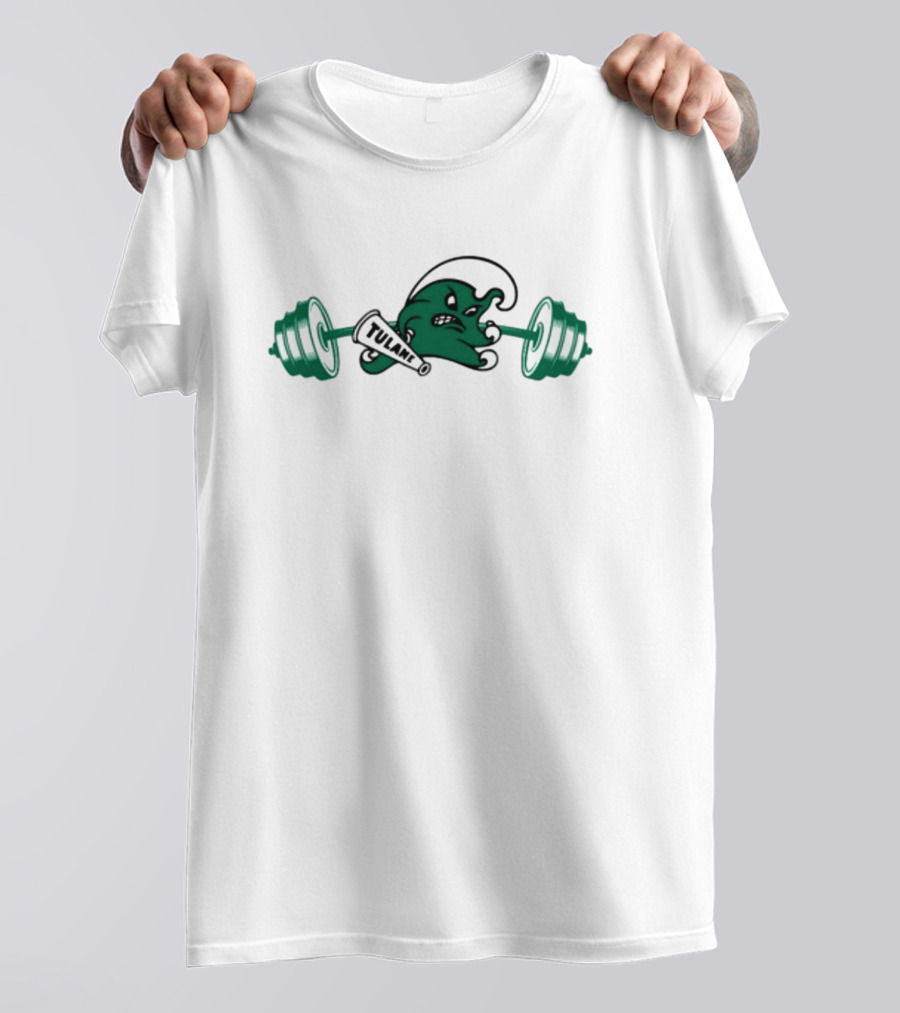 Tulane Angry Wave Weightlifting T-Shirt