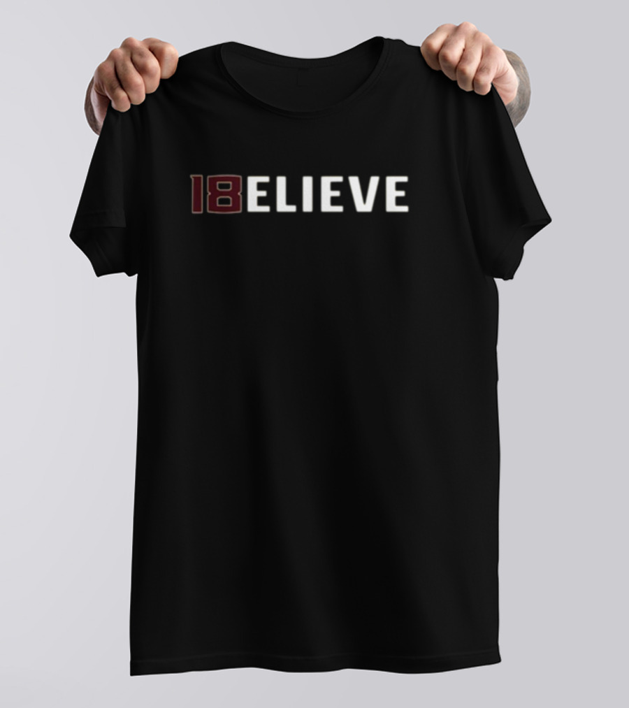 Tate Rodemaker 18 Believe College Football T-Shirt