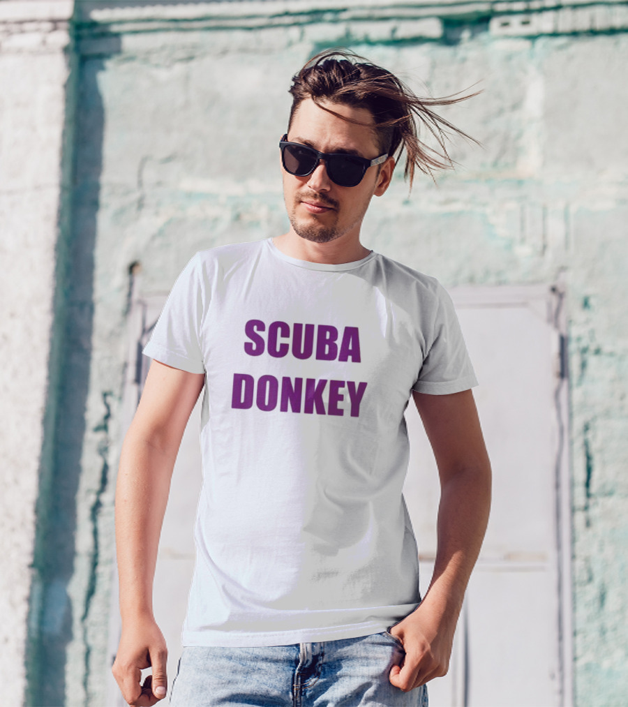 ICarly Scuba Donkey Purple Text T-Shirt