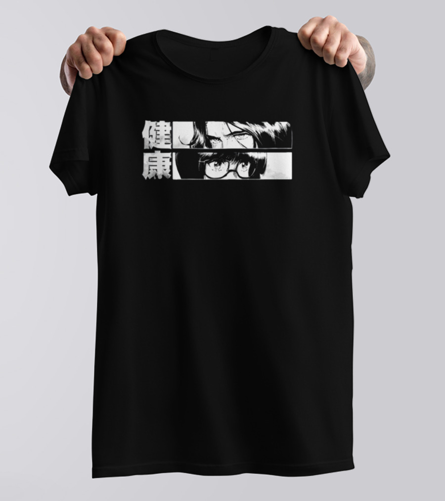 D.Sloogie X Sukeban NYC The Sphere Hunter Anime Eyeglasses Health Kanji T-Shirt