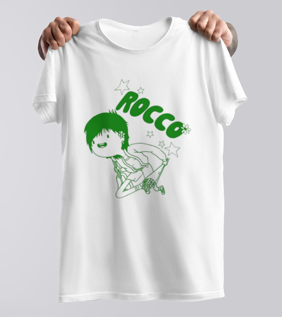 Rocco Animated Green Glow Character T-Shirt