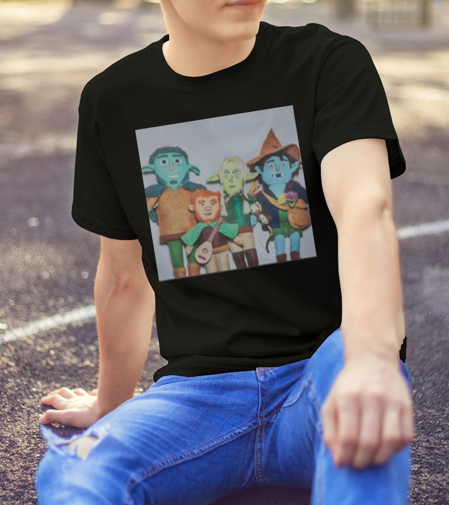 Tales From The Stinky Dragon Puppet Group Characters T-Shirt