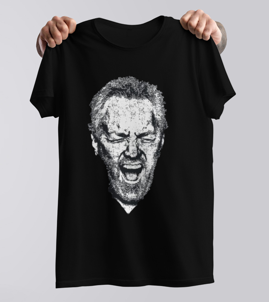 President Larry Solov Iconic Grayscale Expression T-Shirt