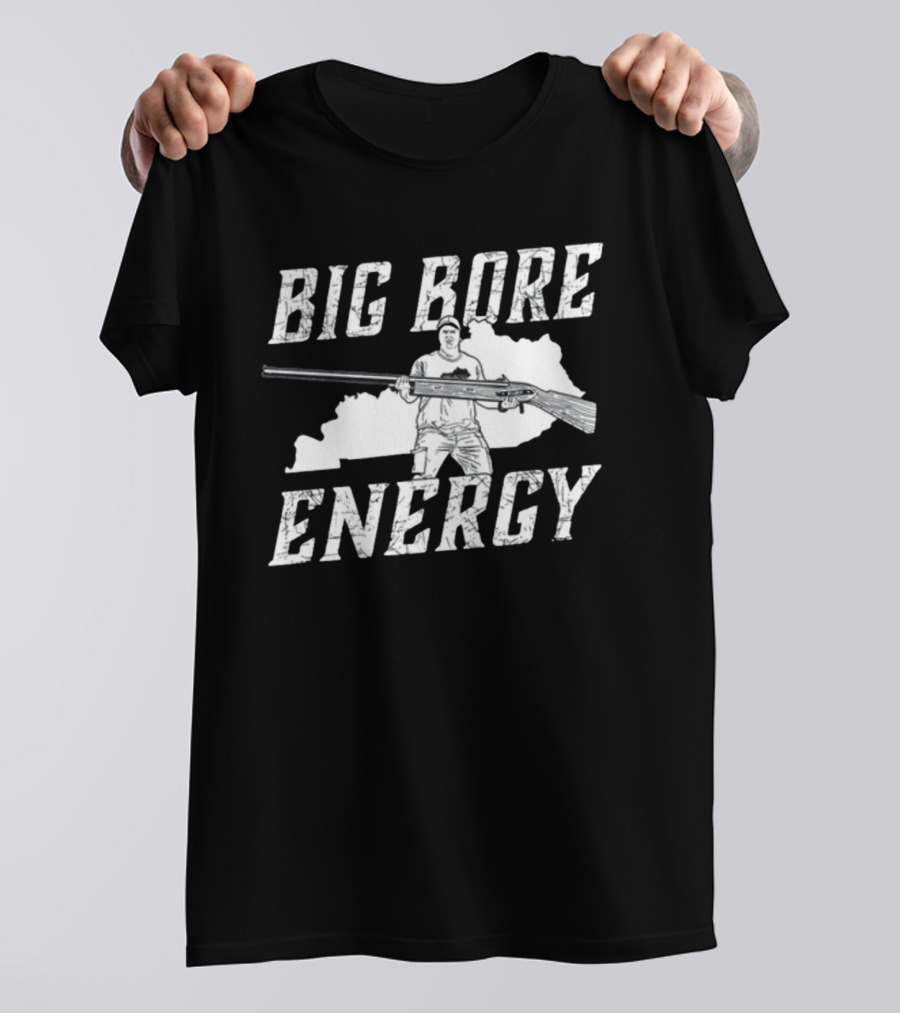Big Bore Energy Forester Rifle Silhouette Kentucky State Outline T-Shirt