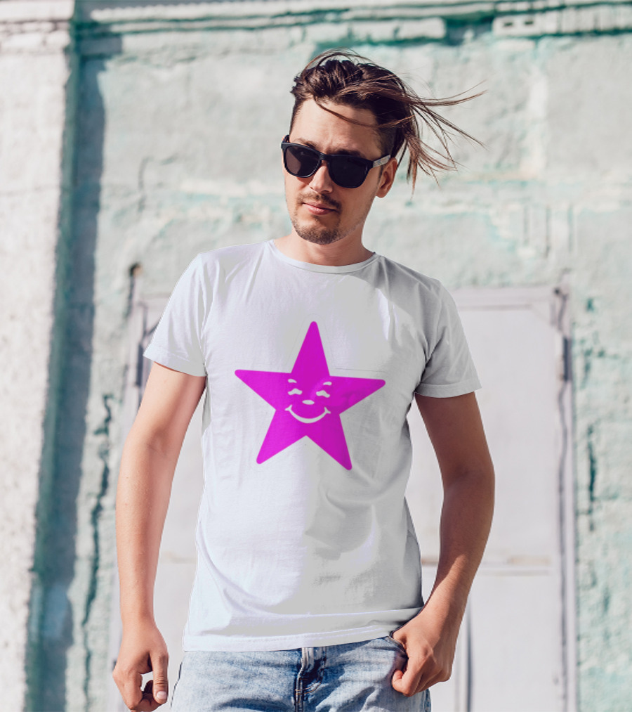 Austin Babbitt Asspizza Smiling Star Pink T-Shirt