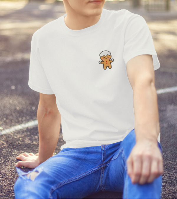 Gingerbread Cookie Christmas Character With Icing Decor T-Shirt