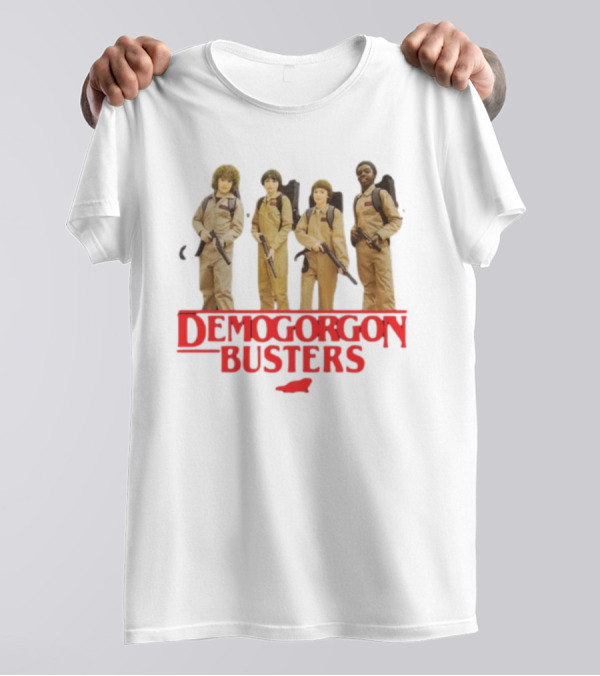 Myles Garrett Featuring Stranger Things Demogorgon Busters Ghostbusters Crossover T-Shirt