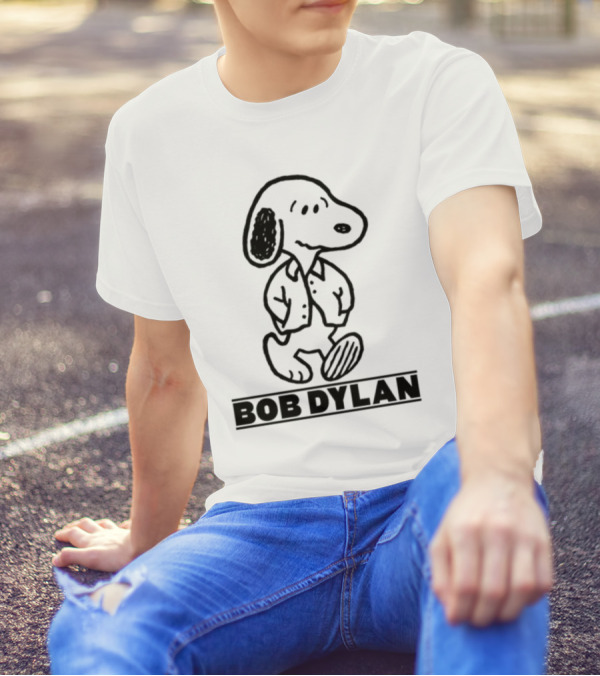 Stereospectralprints Bob Dylan Snoopy Peanuts Character T-Shirt