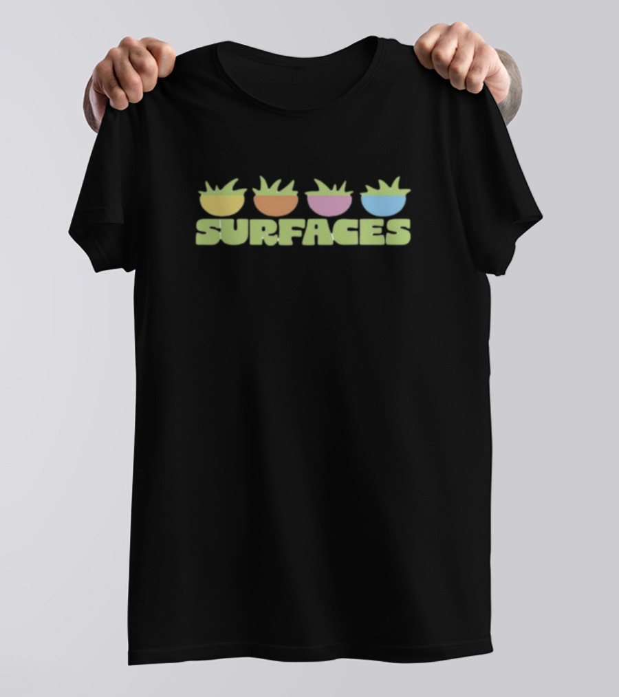 Surfaces Colorful Plant Icons T-Shirt