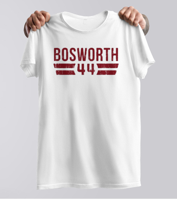Bosworth 44 Distressed Stripes Retro Sports T-Shirt