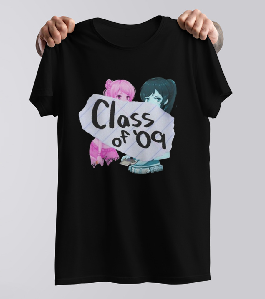 Class Of '09 Elsie Lovelock Color Girl Anime Style Duo T-Shirt