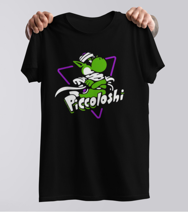 Piccoloshi 2.0 Sharkrobot Yoshi Dragonball Z Fusion Character T-Shirt